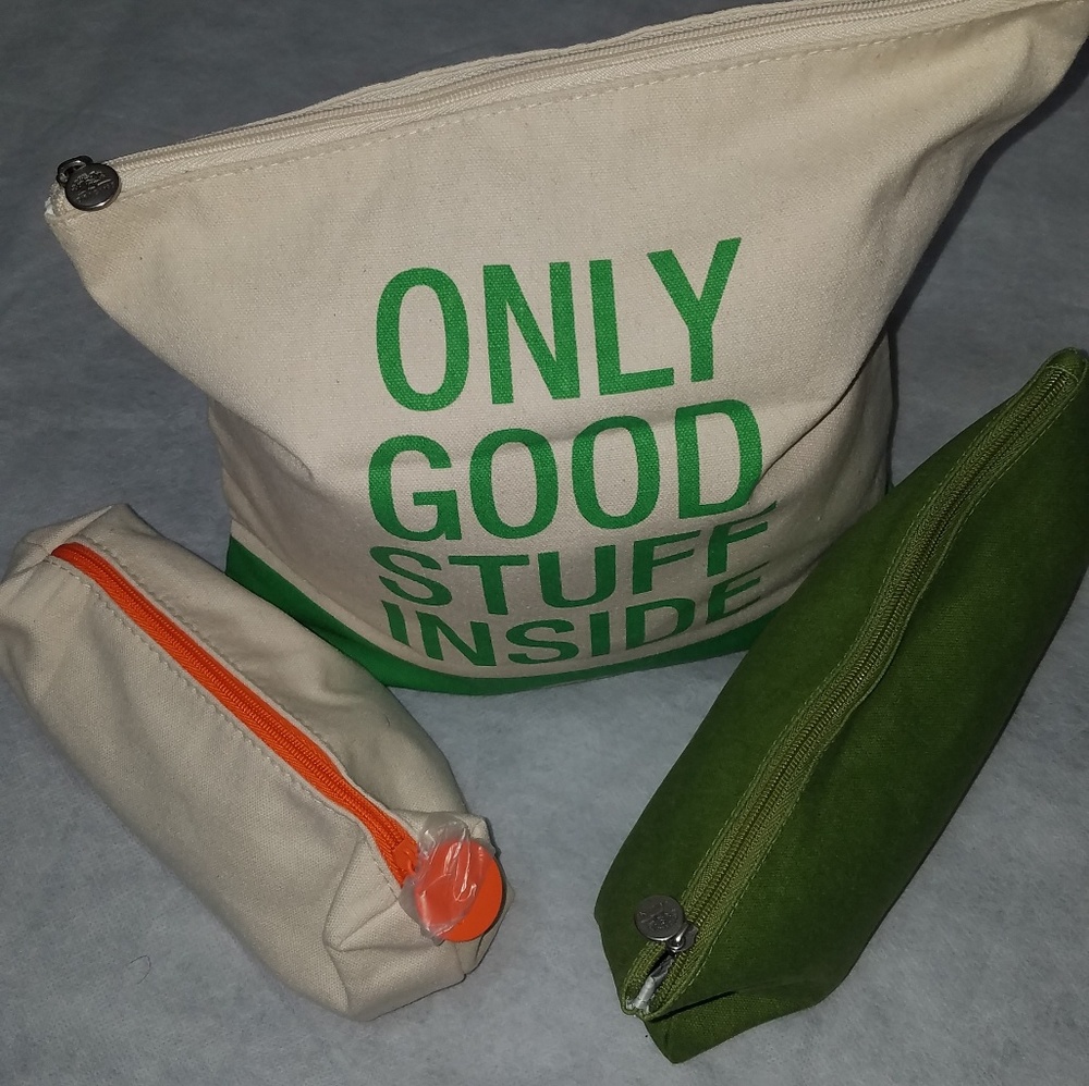 Origins cosmetics bags.